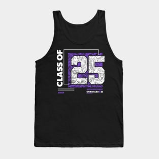 Class of 2025 Urban Streetwear // Graduation Class of '25 Purple Tank Top